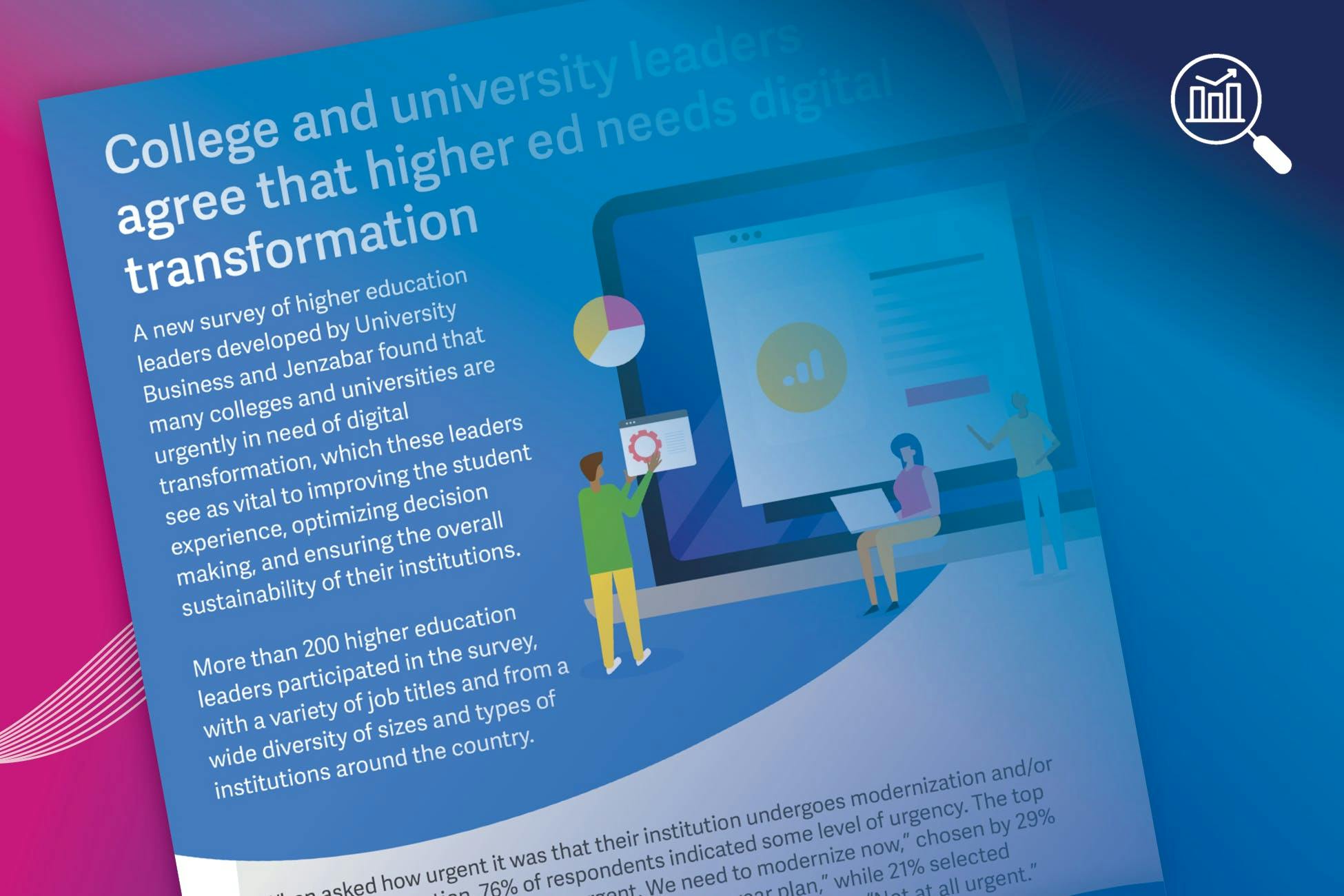 Survey Infographic: College and University Leaders Agree That Higher Ed Needs Digital Transformation