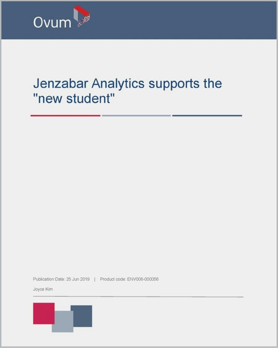 Jenzabar Analytics Supports the New Student