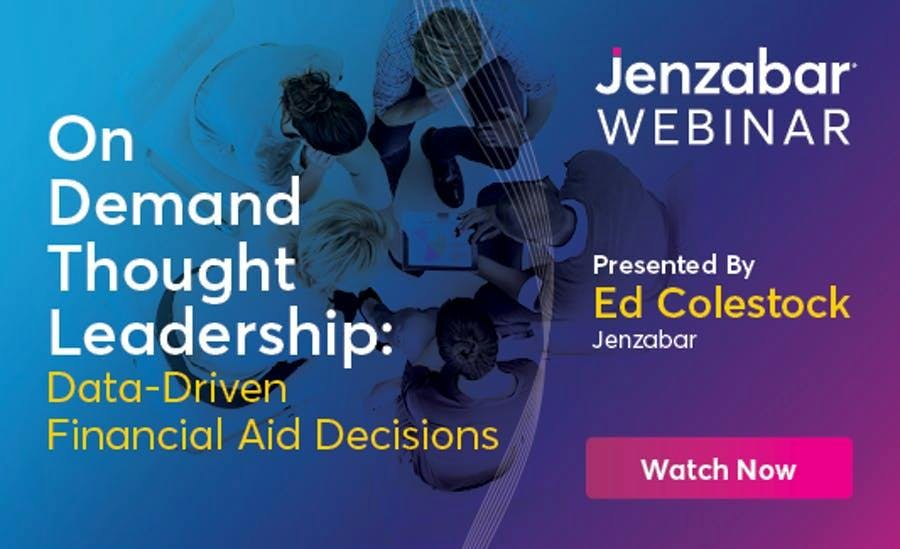 On Demand Thought Leadership Webinar: Data Driven Financial Aid Decisions