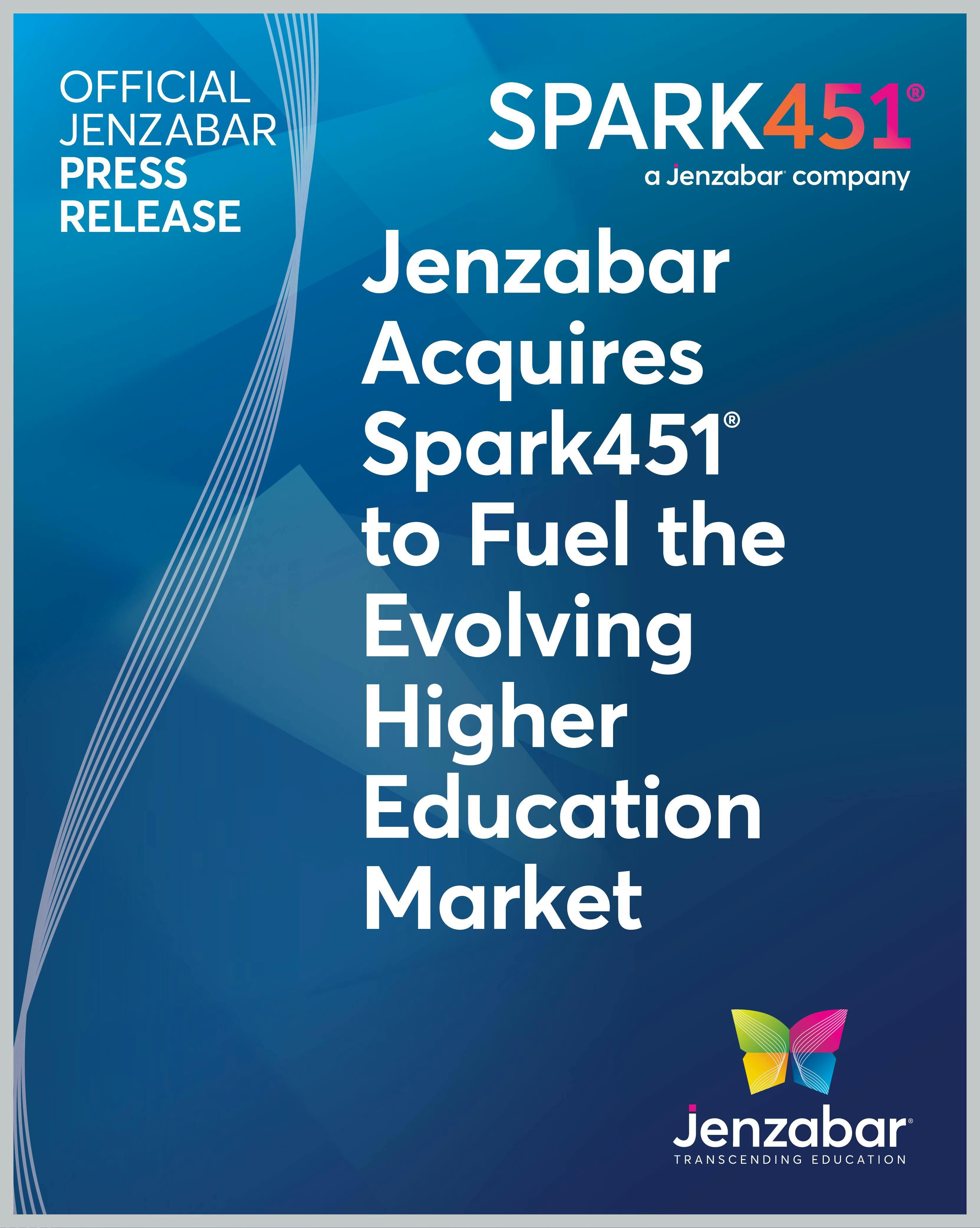Press Release: Jenzabar Acquires Spark451