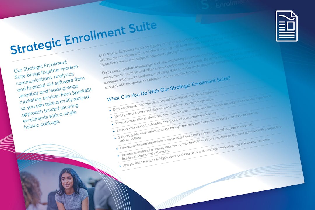 Strategic Enrollment Suite Solution Sheet